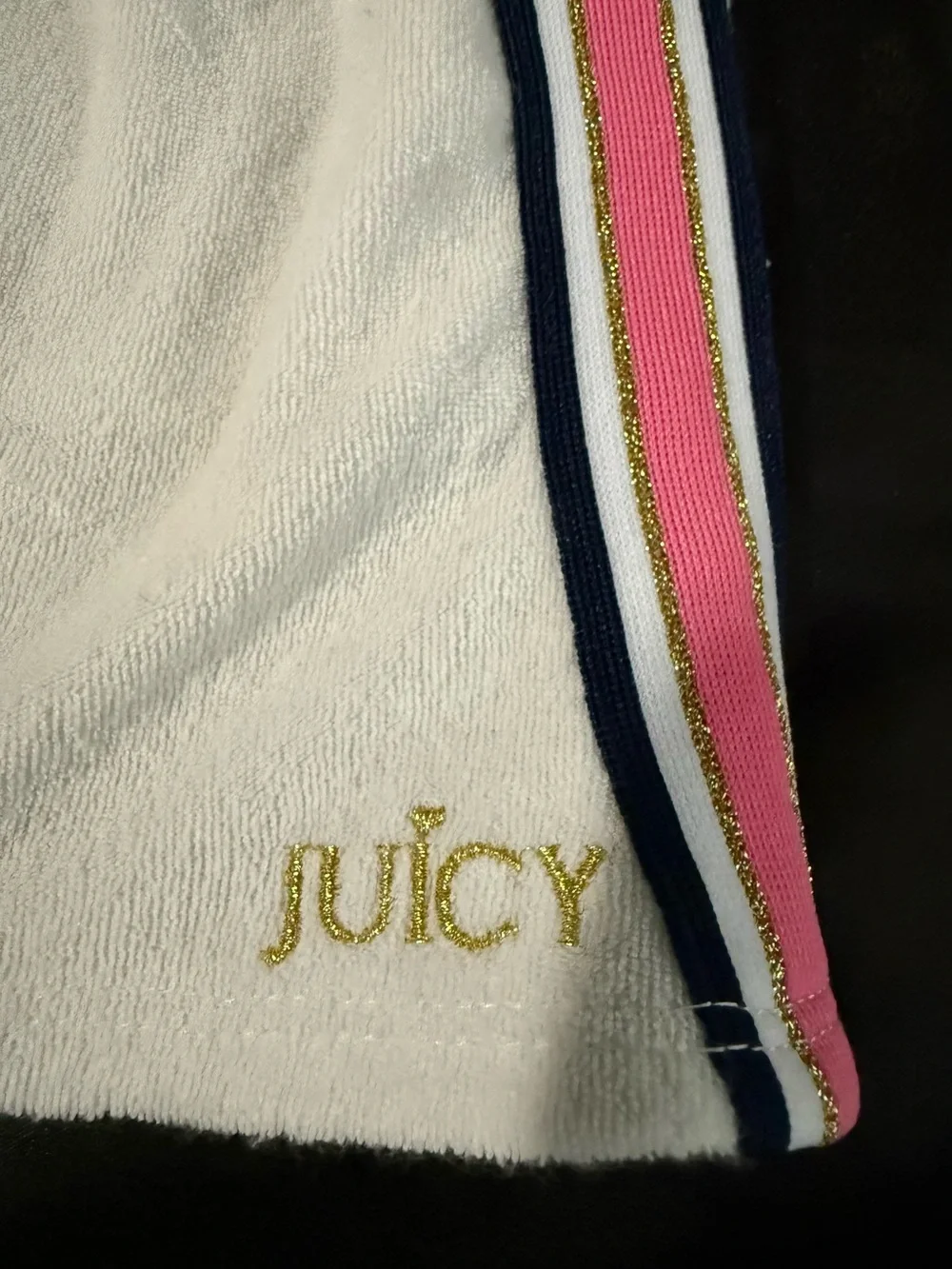 Juicy Couture White Kids Top with Pink Label